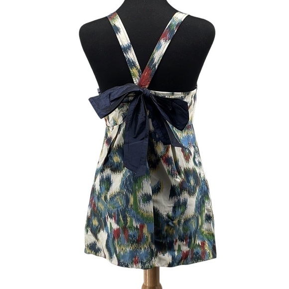 Vera Wang Lavender Label silk blend colorful tank top bow back sz xs - Picture 3 of 10